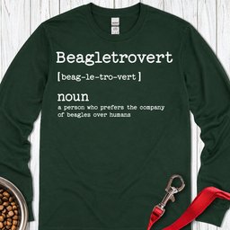 Beagletrovert Long Sleeve Shirt Gift For Dog Lover