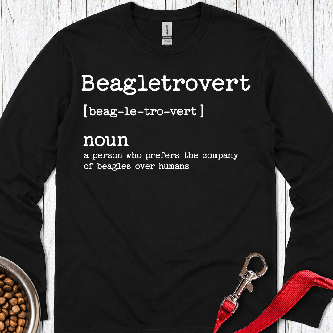 Beagletrovert Long Sleeve Shirt Gift For Dog Lover