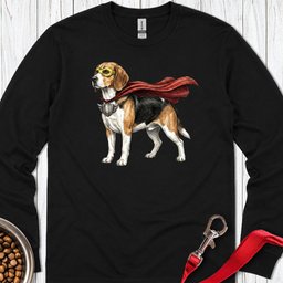 Beagle Superhero Long Sleeve Shirt Gift For Dog Lover