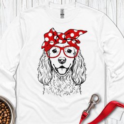 Cute Cocker Spaniel Long Sleeve Shirt Gift For Dog Lover