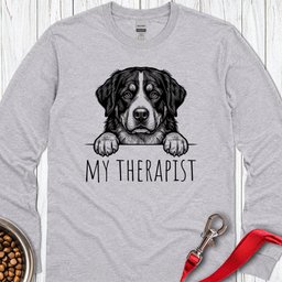 Bernese Mountain Dog Therapist Long Sleeve Shirt Gift For Dog Lover