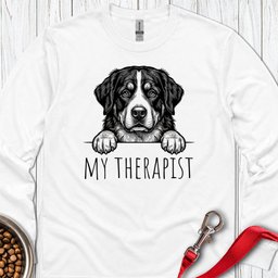 Bernese Mountain Dog Therapist Long Sleeve Shirt Gift For Dog Lover