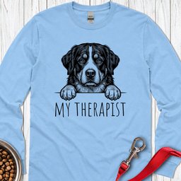 Bernese Mountain Dog Therapist Long Sleeve Shirt Gift For Dog Lover