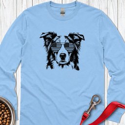 Border Collie USA Long Sleeve Shirt Gift For Dog Lover