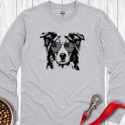Border Collie USA Long Sleeve Shirt Gift For Dog Lover