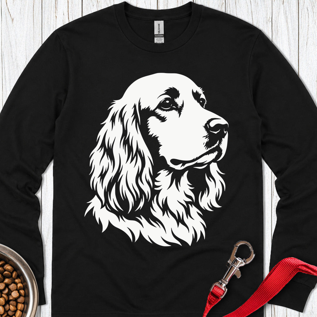 Cocker Spaniel Graphic Long Sleeve Shirt Gift For Dog Lover