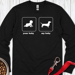 Dachshund Baby Long Sleeve Shirt Gift For Dog Lover