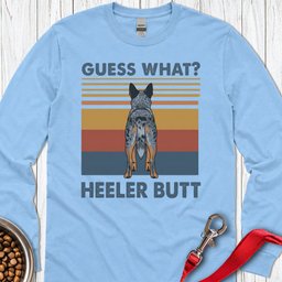 Blue Heeler Butt Long Sleeve Shirt Gift For Dog Lover