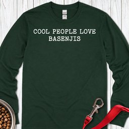 Cool People Love Basenjis Long Sleeve Shirt Gift For Dog Lover
