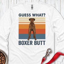 Brindle Boxer Butt Long Sleeve Shirt Gift For Dog Lover