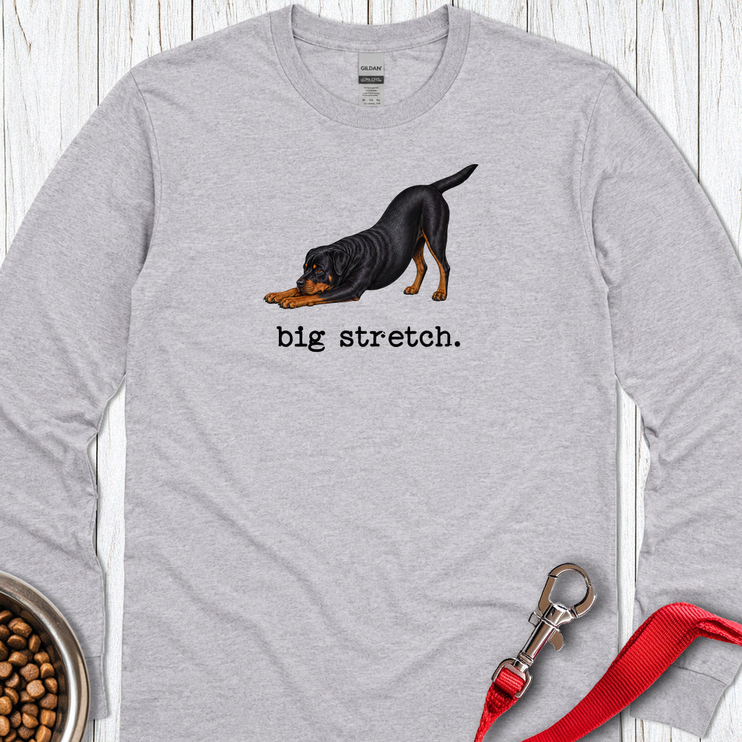 Big Stretch Fox Rottweiler Long Sleeve Shirt Gift For Dog Lover