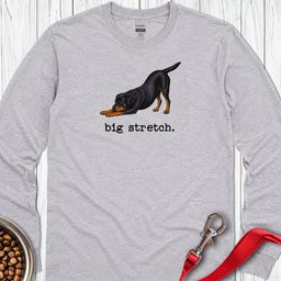 Big Stretch Fox Rottweiler Long Sleeve Shirt Gift For Dog Lover