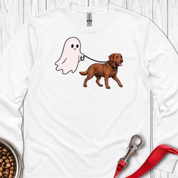 Chesapeake Bay Retriever Ghost Walk Long Sleeve Shirt Gift For Dog Lover