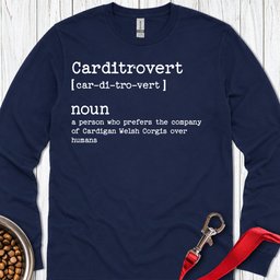 Carditrovert Cardigan Welsh Corgi Long Sleeve Shirt Gift For Dog Lover