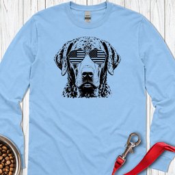 Chesapeake Bay Retriever Flag Shades Long Sleeve Shirt Gift For Dog Lover