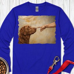 Chesapeake Bay Retriever Creation Long Sleeve Shirt Gift For Dog Lover