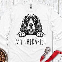 Cocker Spaniel My Therapist Long Sleeve Shirt Gift For Dog Lover