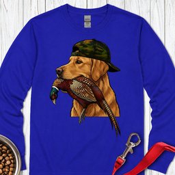 Golden Retriever Pheasant Hunter Long Sleeve Shirt Gift For Dog Lover