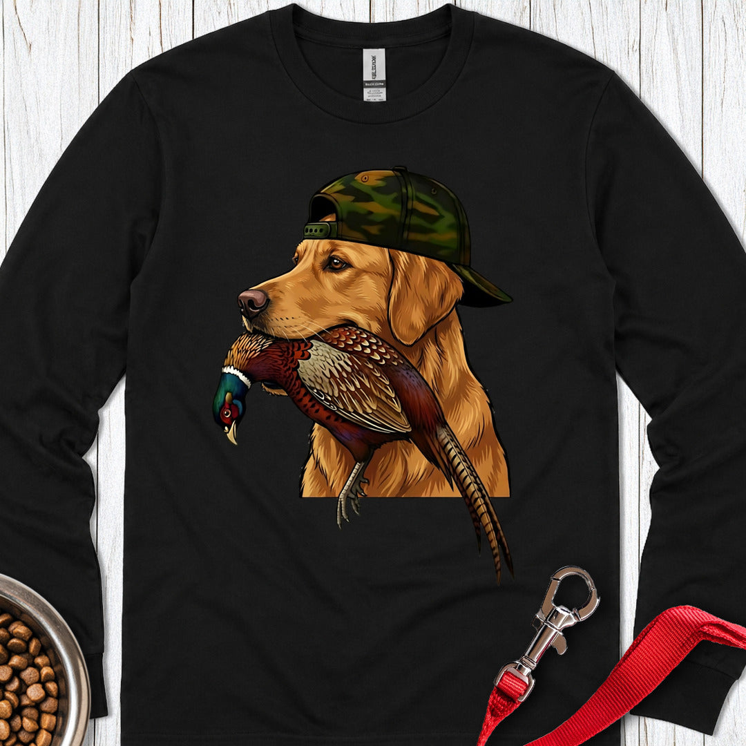 Golden Retriever Pheasant Hunter Long Sleeve Shirt Gift For Dog Lover