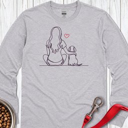 Dachshund Hug Long Sleeve Shirt Gift For Dog Lover