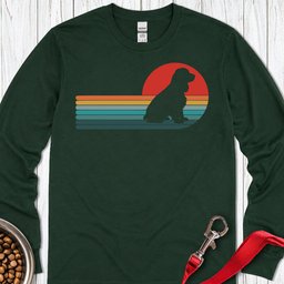 Cocker Spaniel Retro Long Sleeve Shirt Gift For Dog Lover