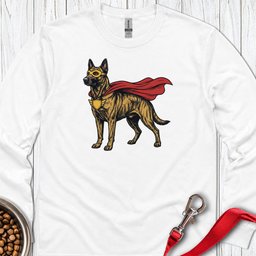 Dutch Shepherd Superhero Long Sleeve Shirt Gift For Dog Lover