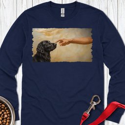 God Creates Flat Coated Retriever Long Sleeve Shirt Gift For Dog Lover