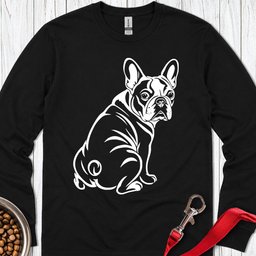 French Bulldog Graphic Long Sleeve Shirt Gift For Dog Lover