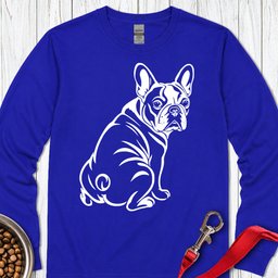 French Bulldog Graphic Long Sleeve Shirt Gift For Dog Lover