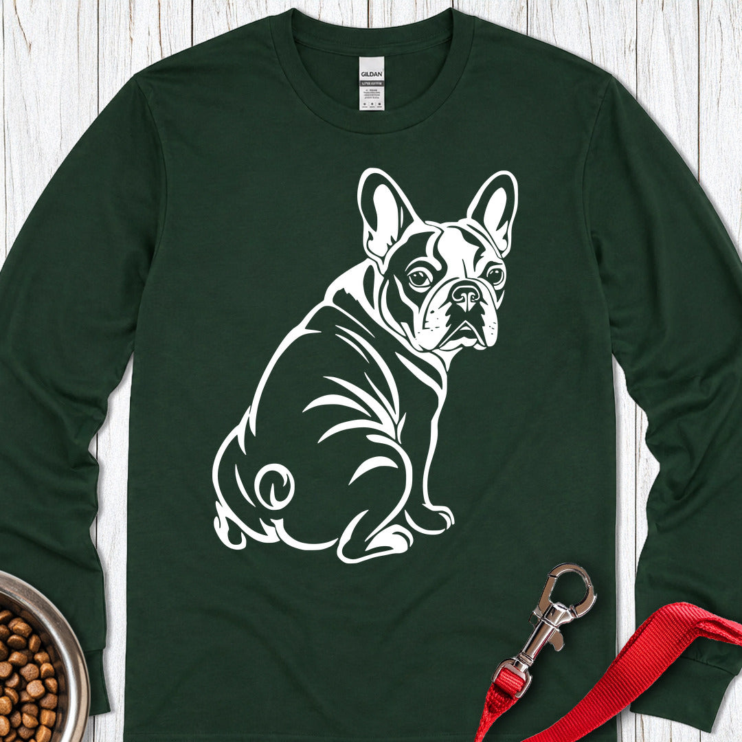 French Bulldog Graphic Long Sleeve Shirt Gift For Dog Lover