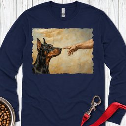 God Creates Doberman Pinscher Long Sleeve Shirt Gift For Dog Lover