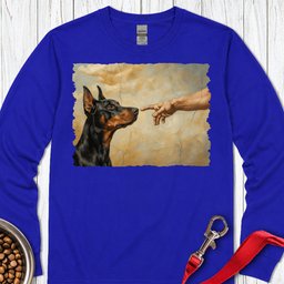 God Creates Doberman Pinscher Long Sleeve Shirt Gift For Dog Lover