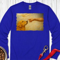 Gods Creates Golden Retriever Long Sleeve Shirt Gift For Dog Lover