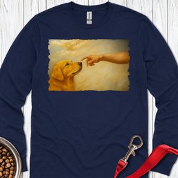 Gods Creates Golden Retriever Long Sleeve Shirt Gift For Dog Lover