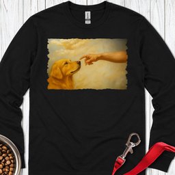 Gods Creates Golden Retriever Long Sleeve Shirt Gift For Dog Lover