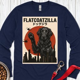 Flat Coated Retriever Flatcoatzilla Long Sleeve Shirt Gift For Dog Lover