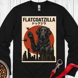 Flat Coated Retriever Flatcoatzilla Long Sleeve Shirt Gift For Dog Lover