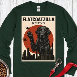 Flat Coated Retriever Flatcoatzilla Long Sleeve Shirt Gift For Dog Lover