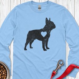 Frenchie Love Long Sleeve Shirt Gift For Dog Lover