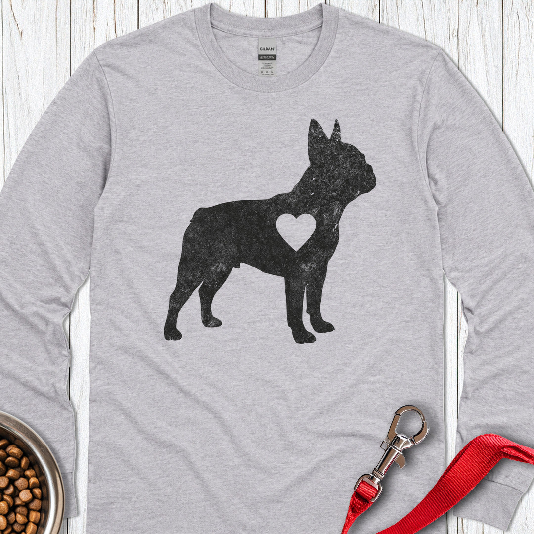 Frenchie Love Long Sleeve Shirt Gift For Dog Lover