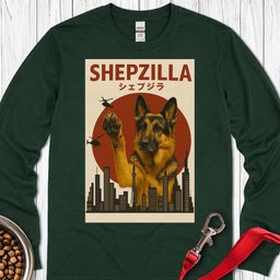 German Shepherd Shepzilla Long Sleeve Shirt Gift For Dog Lover