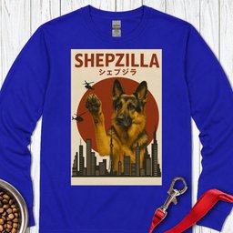 German Shepherd Shepzilla Long Sleeve Shirt Gift For Dog Lover