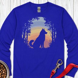 Husky Nature Long Sleeve Shirt Gift For Dog Lover
