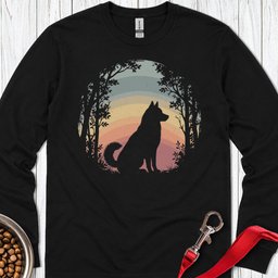 Husky Nature Long Sleeve Shirt Gift For Dog Lover