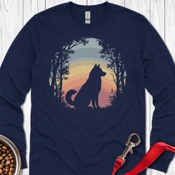 Husky Nature Long Sleeve Shirt Gift For Dog Lover
