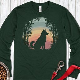 Husky Nature Long Sleeve Shirt Gift For Dog Lover