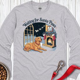Golden Retriever Santa Paws Christmas Long Sleeve Shirt Gift For Dog Lover