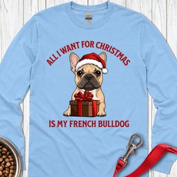 French Bulldog Christmas Long Sleeve Shirt Gift For Dog Lover