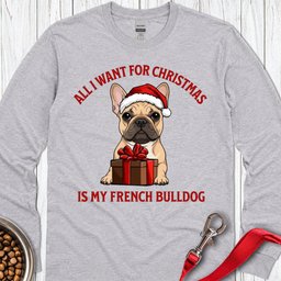 French Bulldog Christmas Long Sleeve Shirt Gift For Dog Lover