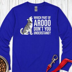 Husky Howling Long Sleeve Shirt Gift For Dog Lover